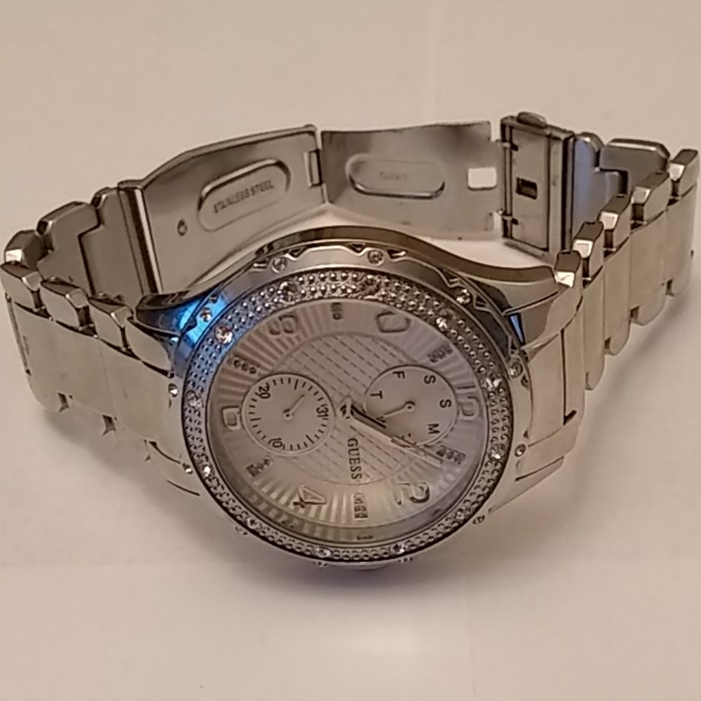 Silver-Tone Multifunction Watch - image 3